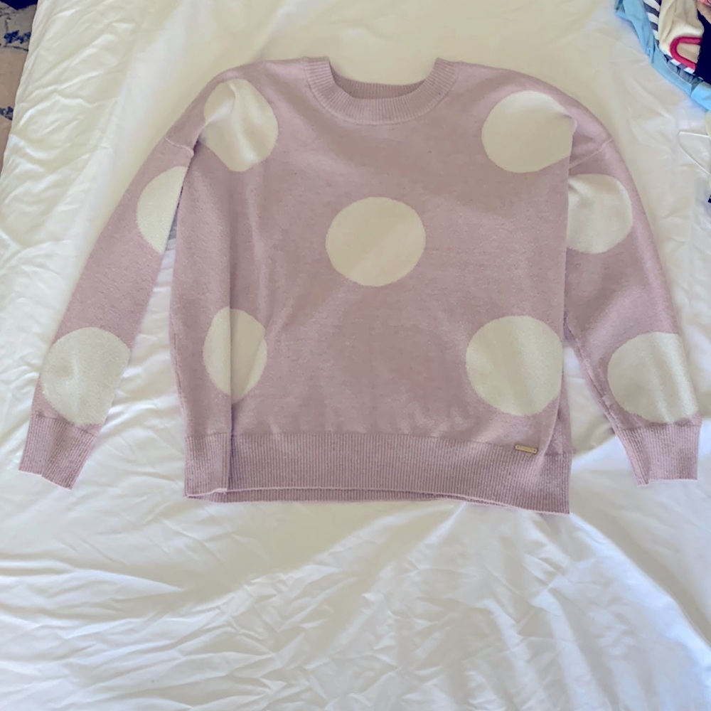 T TAHARI CROP TOP SWEATER SIZE MEDIUM